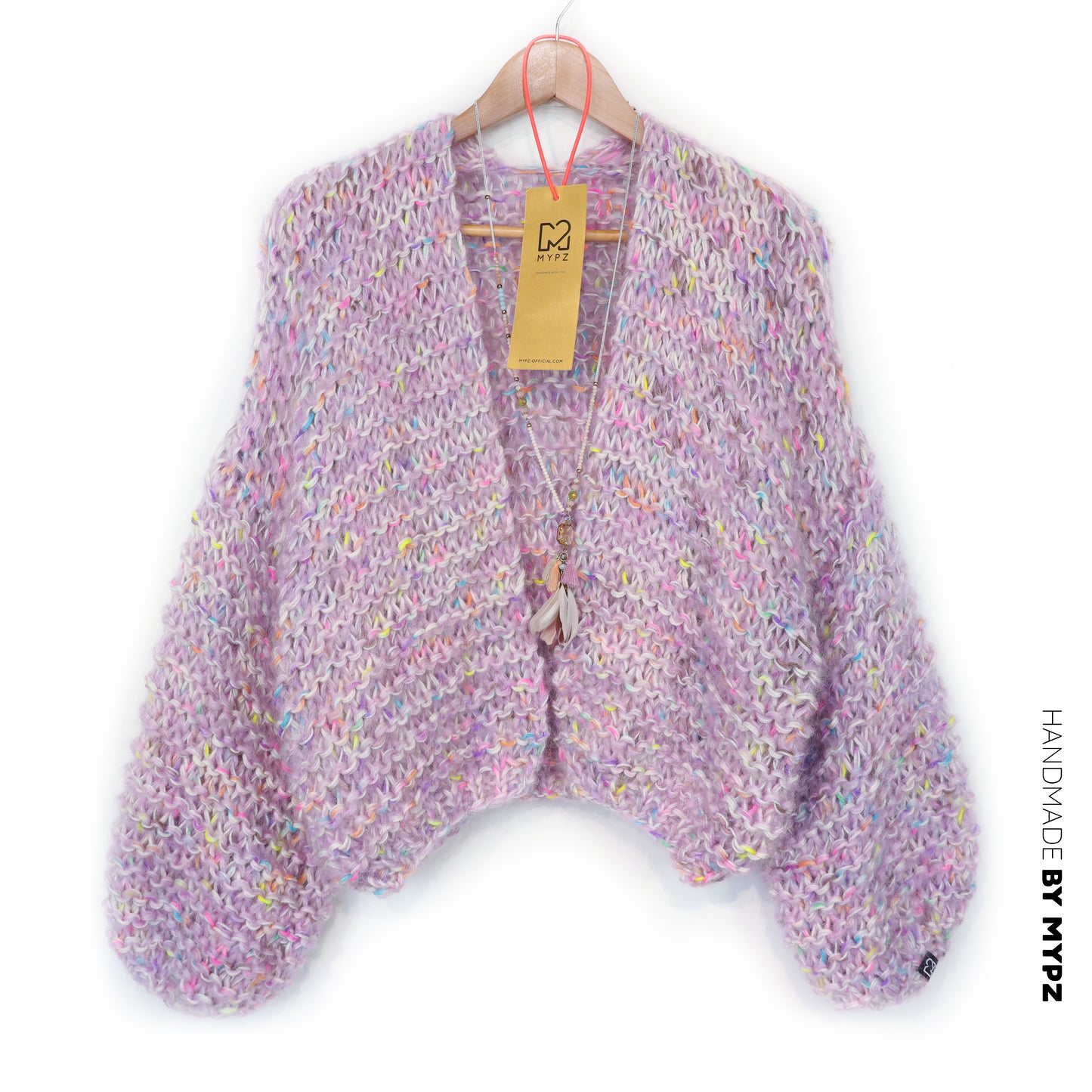 Breipakket – MYPZ kort Chunky Mohair-Merino vest Confetti Nights No.15 (ENG-NL-DE)