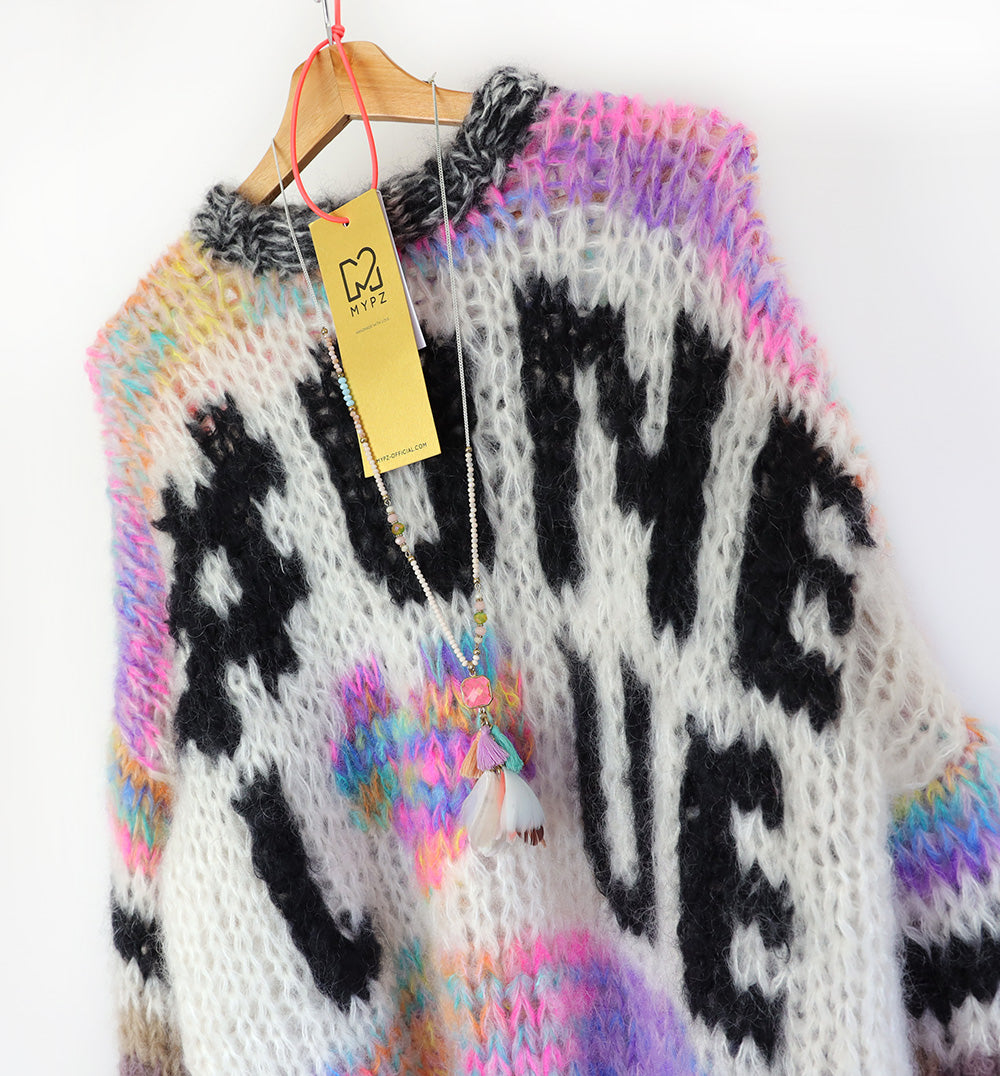 Breipatroon – MYPZ Chunky Mohair trui #ONELOVE No15 (ENG-NL)