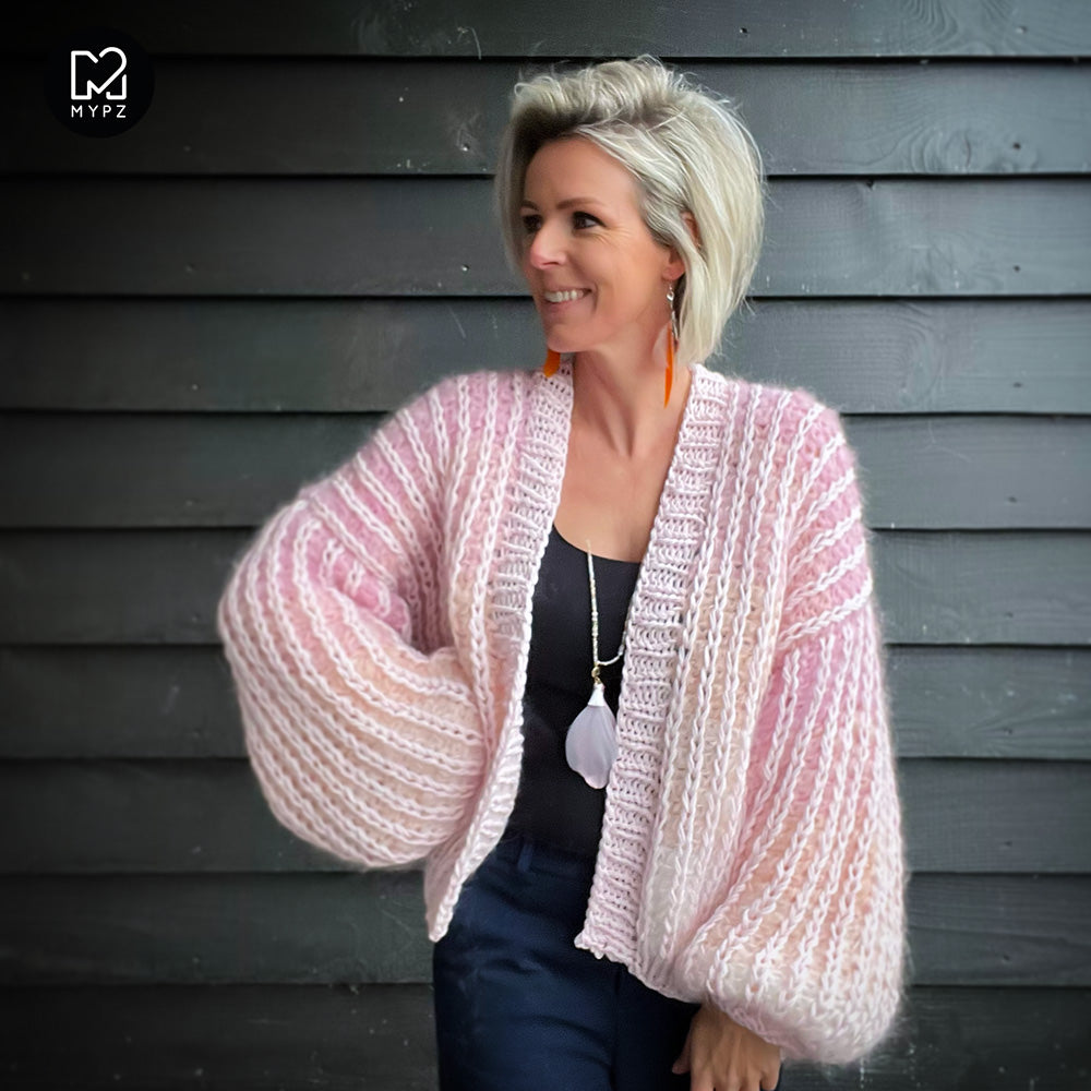 Breipakket – MYPZ Chunky Mohair Rib Vest Vanilla No.12 (ENG-NL)
