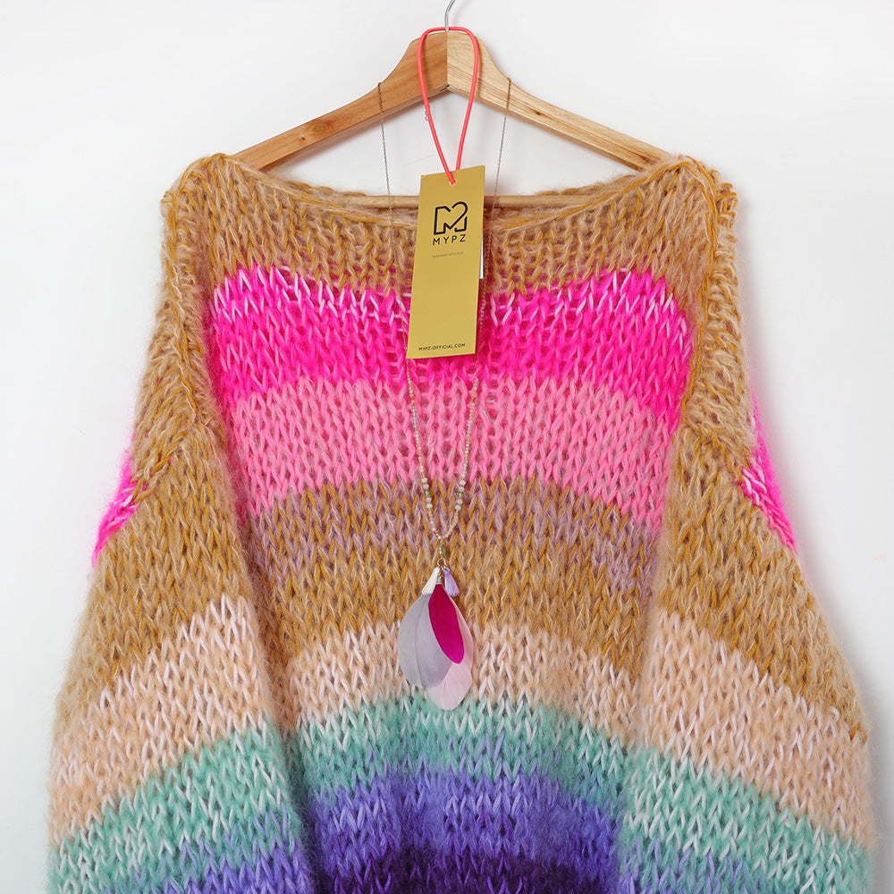 Breipakket – MYPZ Classic Mohair Pullover Rainbow No15 (ENG-NL)