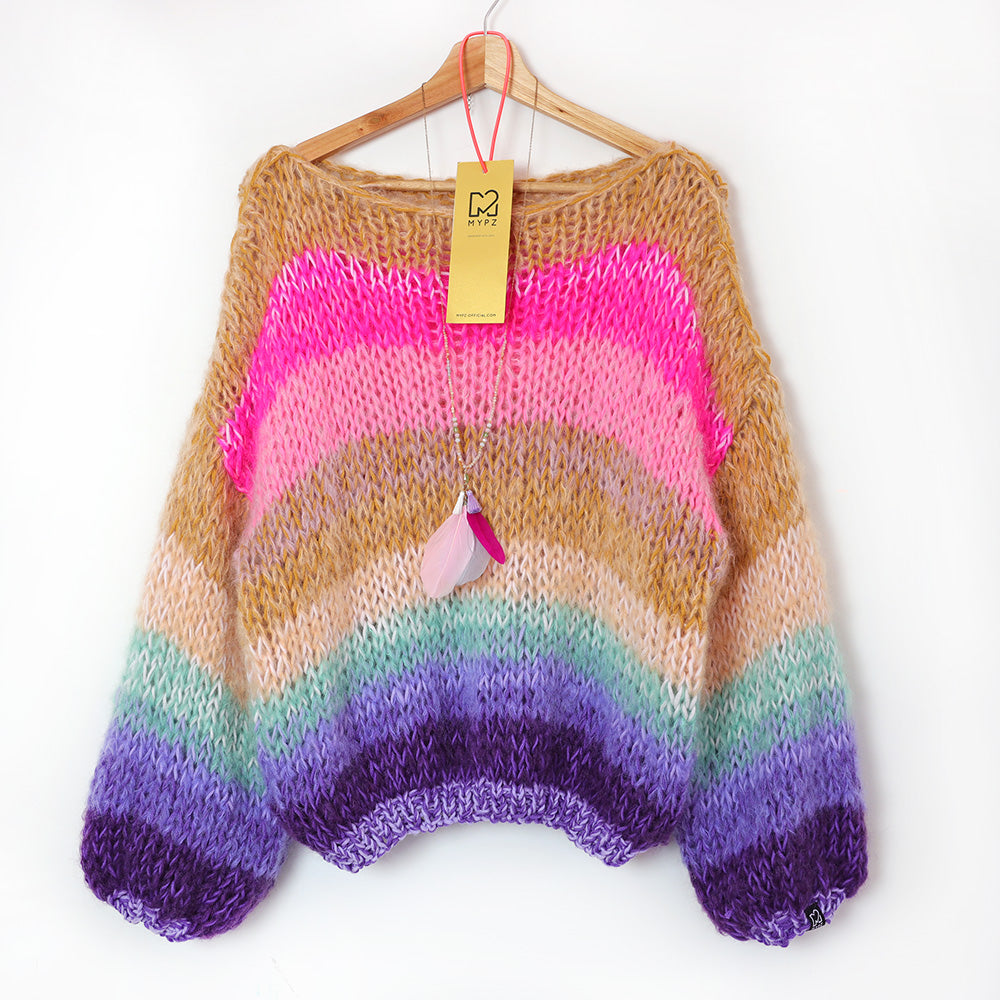 Breipakket – MYPZ Classic Mohair Pullover Rainbow No15 (ENG-NL)