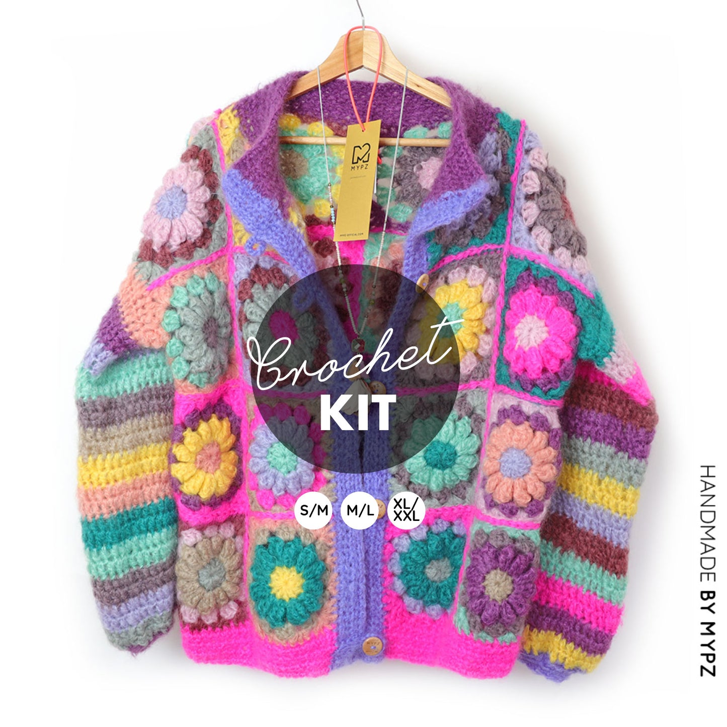 Haakpakket - MYPZ 3D Granny Vest Sunflower (ENG-NL)