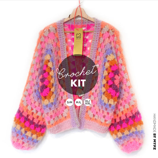 Haakpakket - MYPZ Hexagon Vest Pink Vibes (ENG-NL-DE)