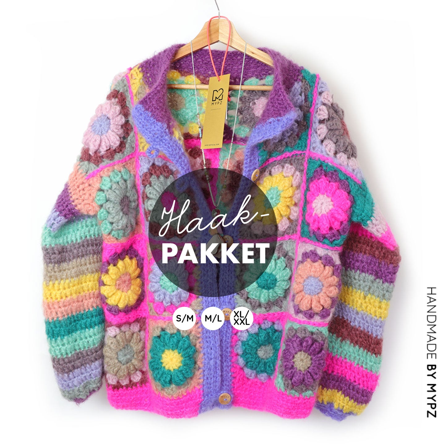 Haakpakket - MYPZ 3D Granny Vest Sunflower (ENG-NL)