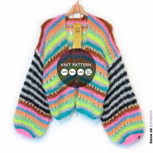 Breipatroon – MYPZ Light Mohair vest Magic No10 (ENG-NL-DE)