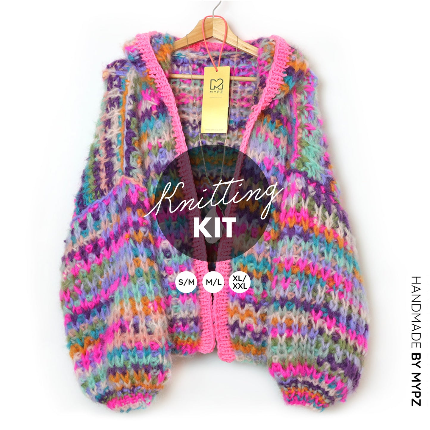 Breipakket – MYPZ Chunky Mohair Rib Vest Confetti No.12 (ENG-NL)