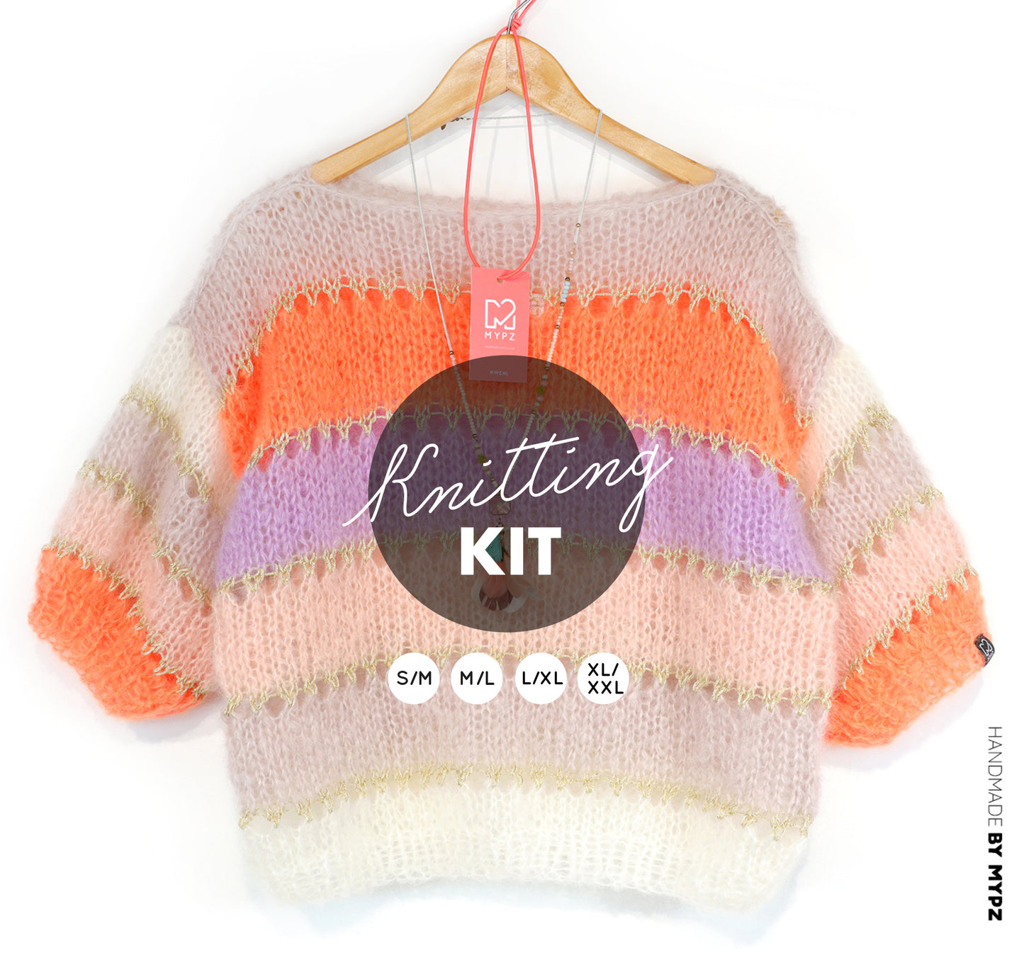 Breipakket – MYPZ Light Mohair top Orange No10 (ENG-NL-DE)
