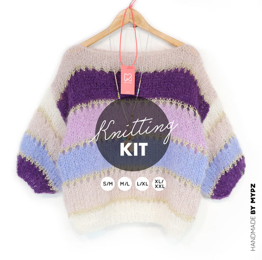 Breipakket – MYPZ Light Mohair top Purple No10 (ENG-NL-DE)