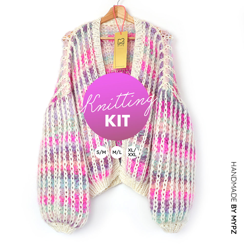 Breipakket – MYPZ Chunky Mohair Rib Vest Dusty-Pink No.12 (ENG-NL)