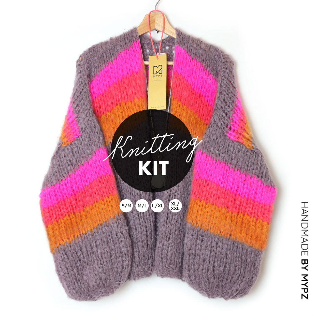 Breipakket – MYPZ Chunky Mohair vest Fluffy Cloud No.15 (ENG-NL-ES)