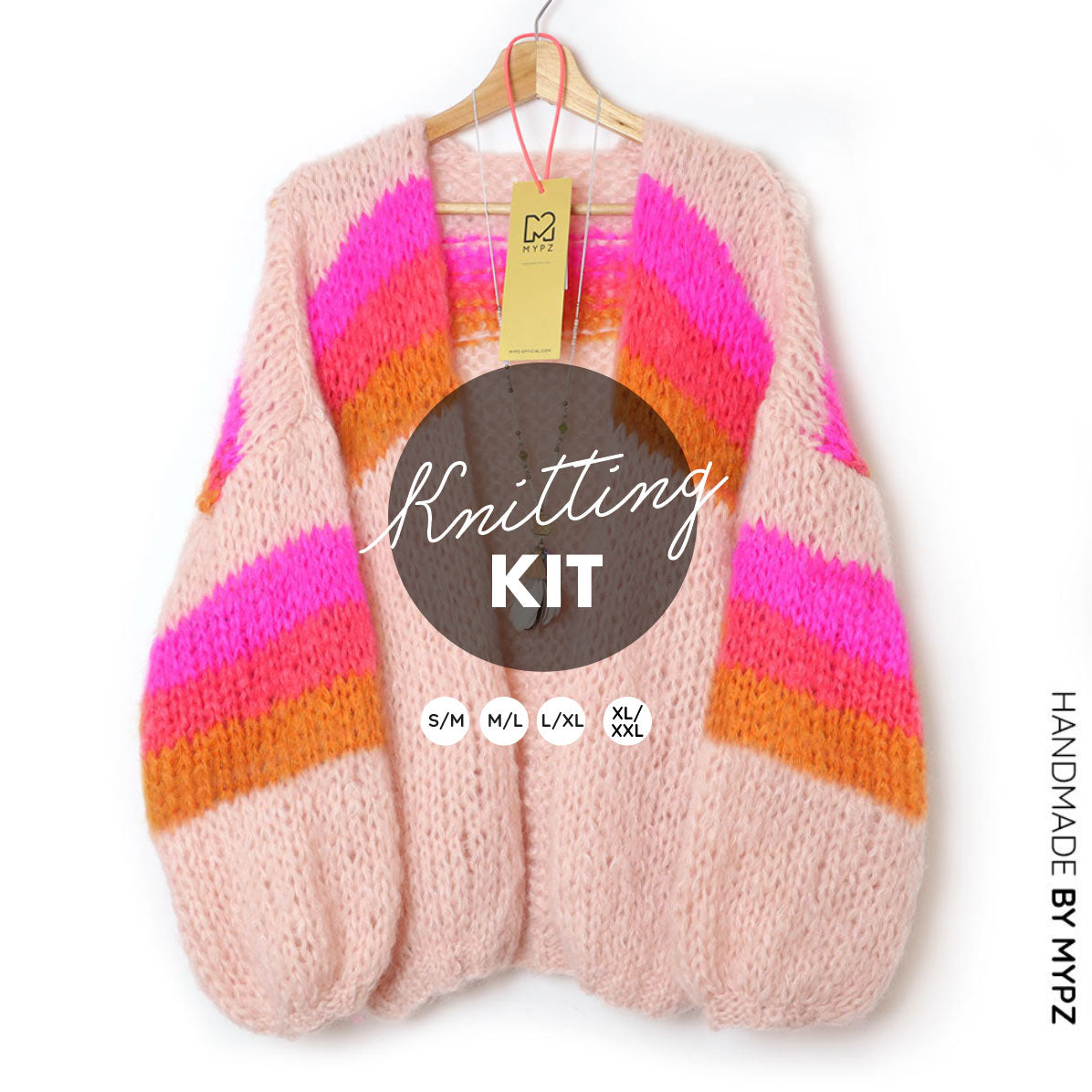Breipakket – MYPZ Chunky Mohair vest Fluffy Cloud No.15 (ENG-NL-ES)