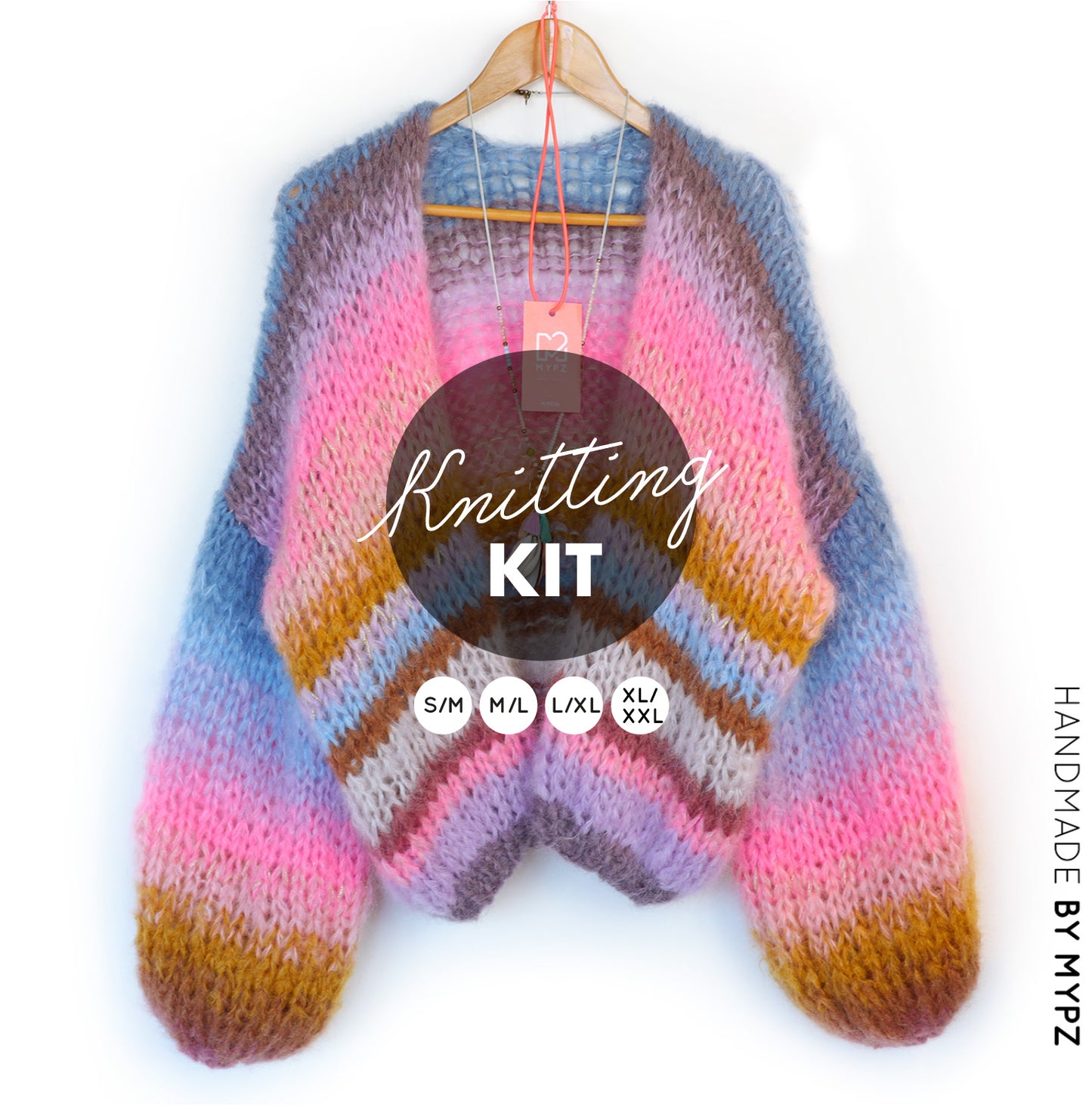 Breipakket – MYPZ kort Chunky Mohair vest Blue Moon No.15 (ENG-NL)