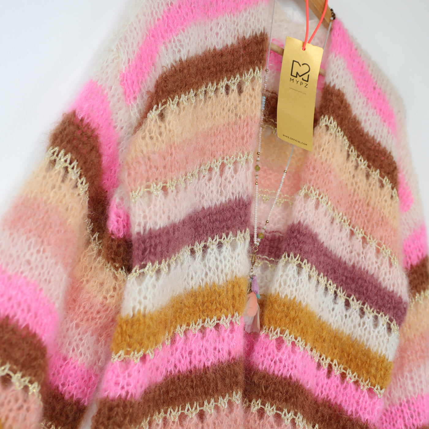 Breipakket – MYPZ Light Mohair Vest Caramel No10 (ENG-NL-DE)