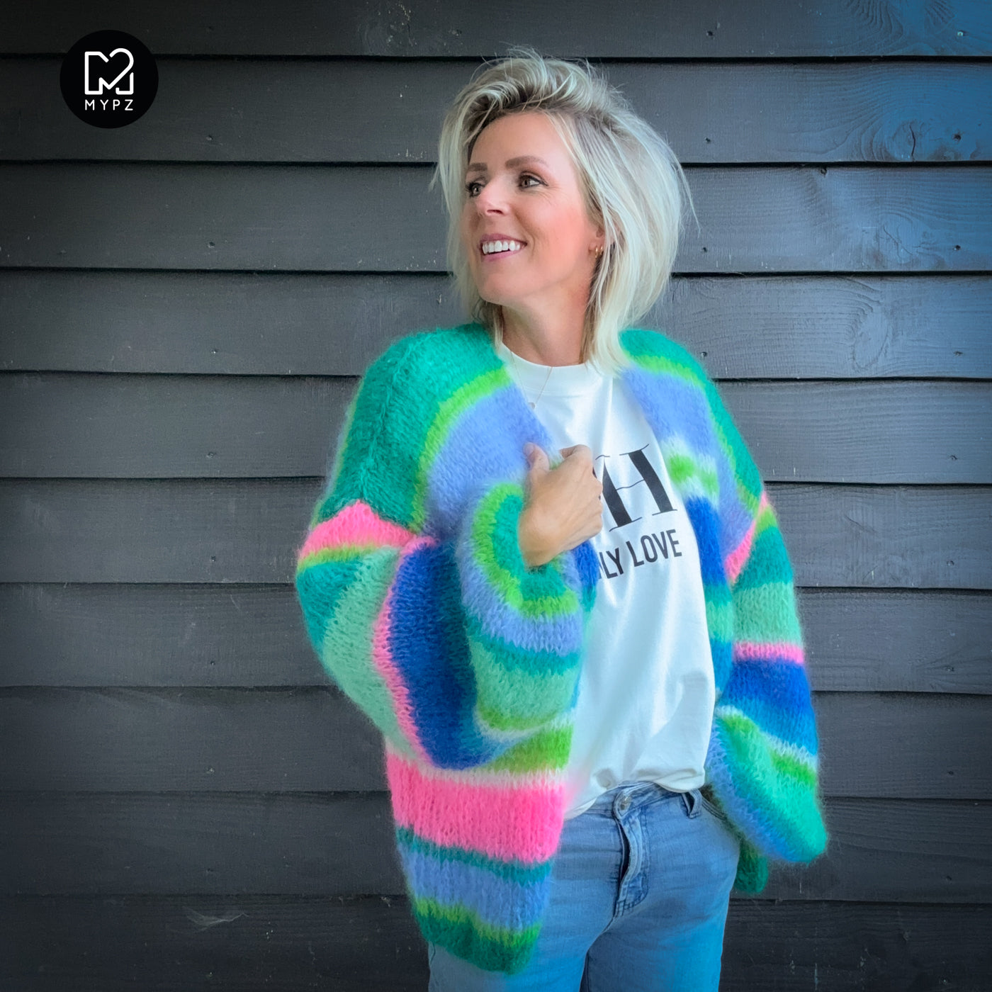 Knitting kit – MYPZ Basic Light Mohair Cardigan Shamrock No10 (ENG-NL-DE)