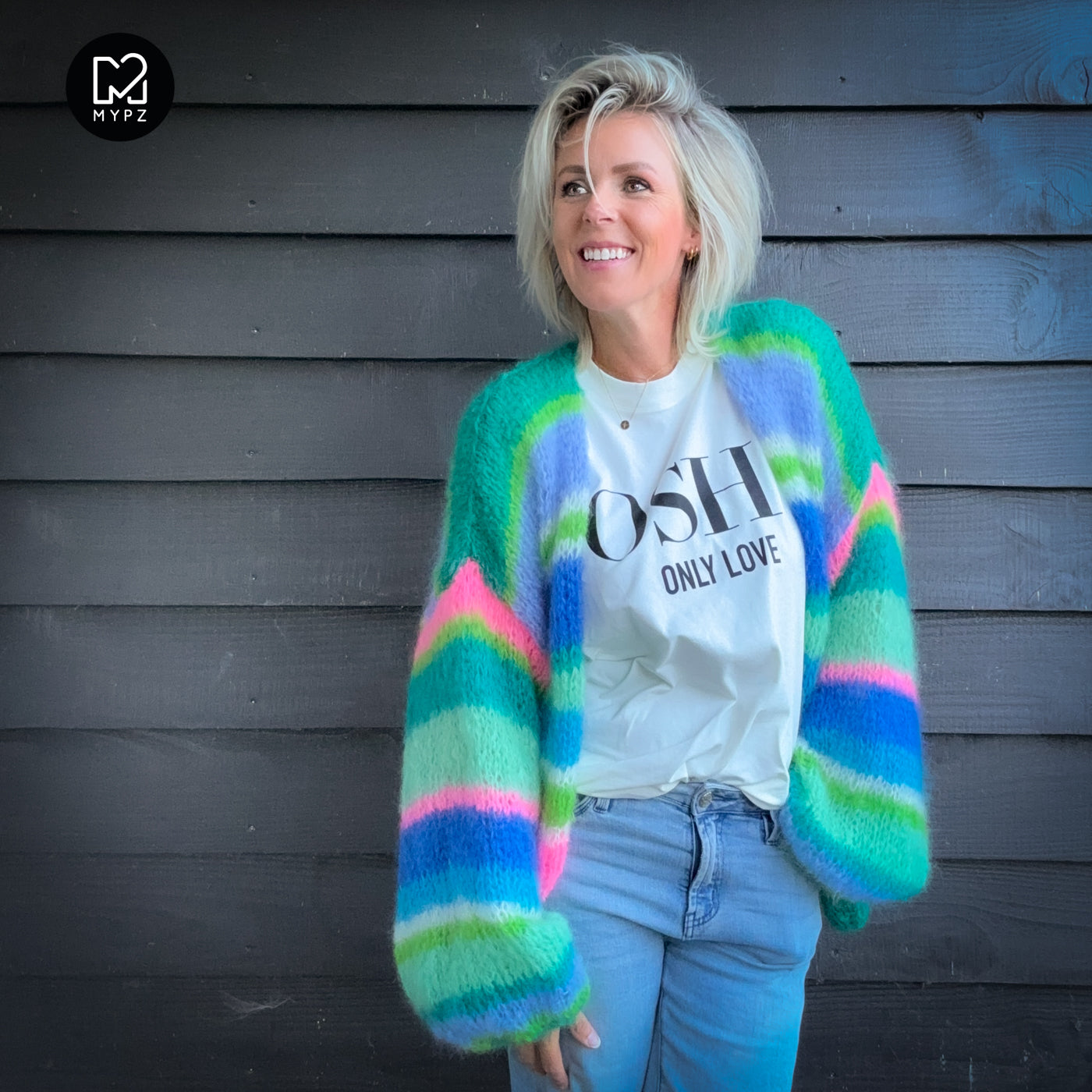 Knitting kit – MYPZ Basic Light Mohair Cardigan Shamrock No10 (ENG-NL-DE)