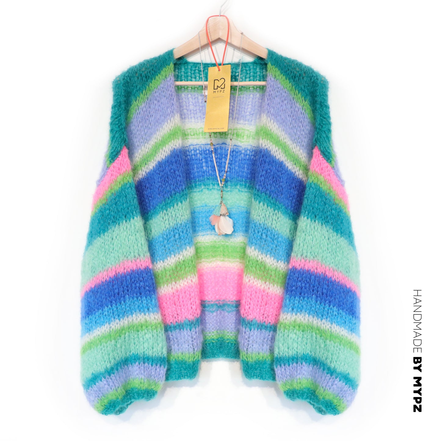 Knitting kit – MYPZ Basic Light Mohair Cardigan Shamrock No10 (ENG-NL-DE)