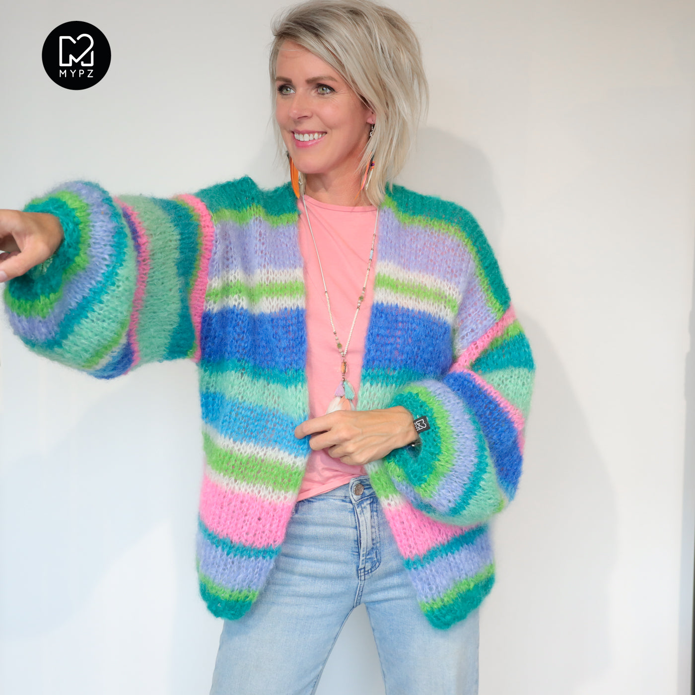 Knitting kit – MYPZ Basic Light Mohair Cardigan Shamrock No10 (ENG-NL-DE)