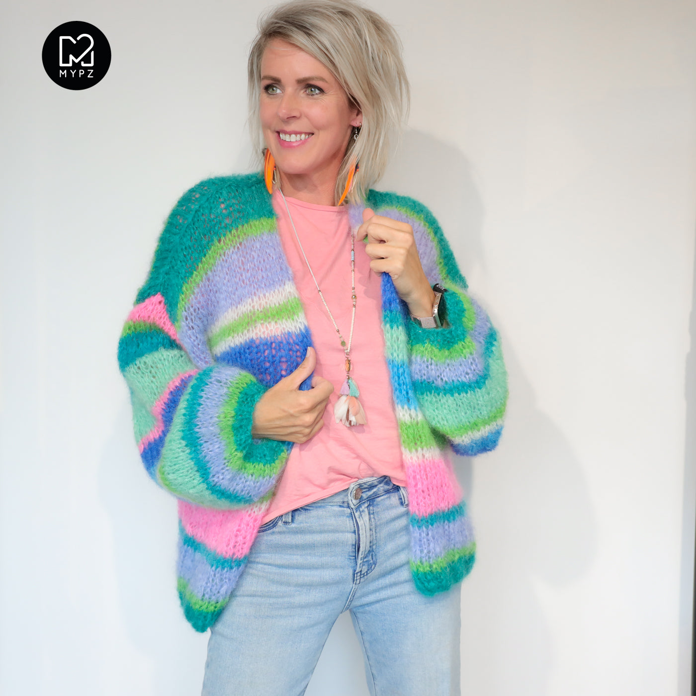 Knitting kit – MYPZ Basic Light Mohair Cardigan Shamrock No10 (ENG-NL-DE)
