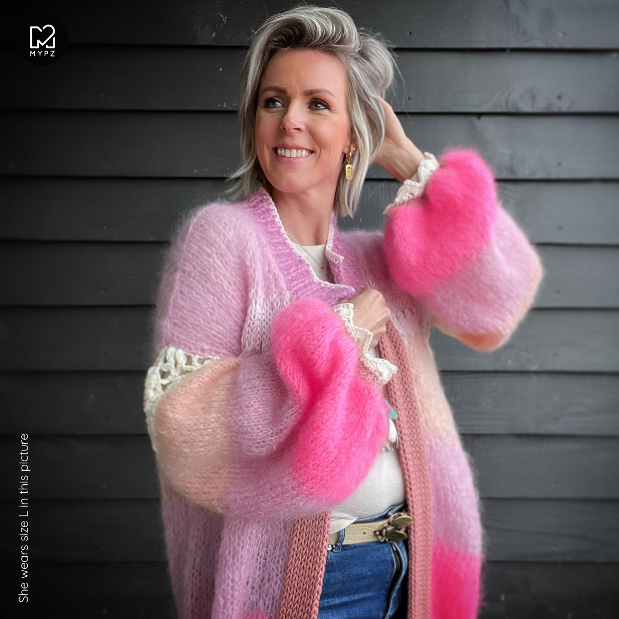 Breipakket – MYPZ Light Mohair Vest Sugar Pop No.9 (ENG-NL)