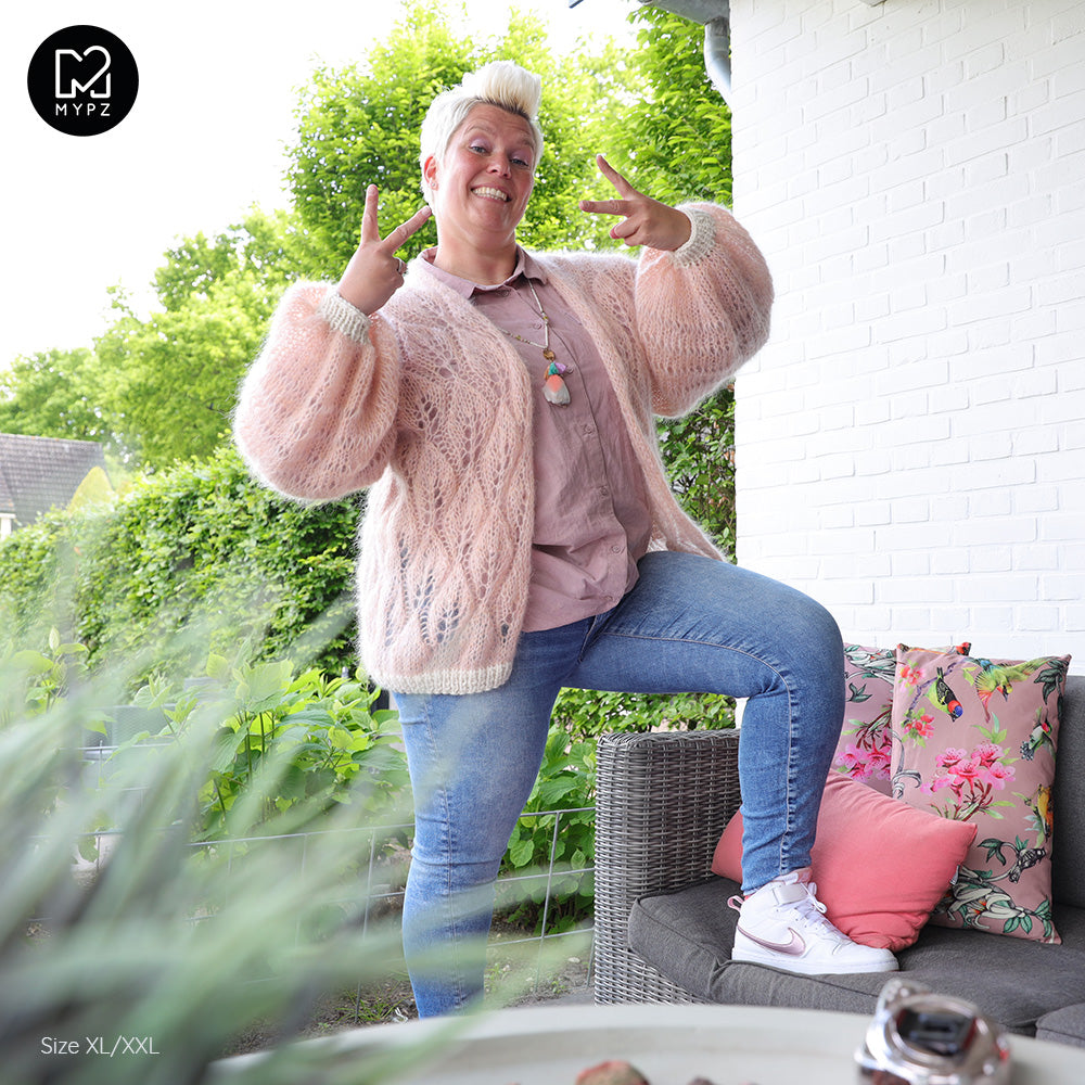 Breipakket – MYPZ Light Mohair Cardigan Leaves No9 (ENG-NL)