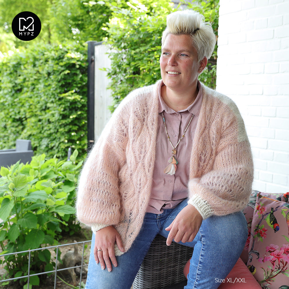 Breipakket – MYPZ Light Mohair Cardigan Leaves No9 (ENG-NL)