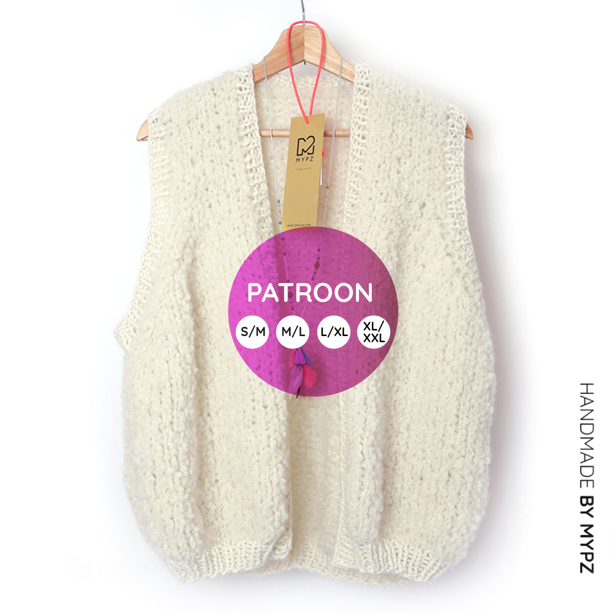 Breipatroon - MYPZ Chunky Teddy gilet Star No.10