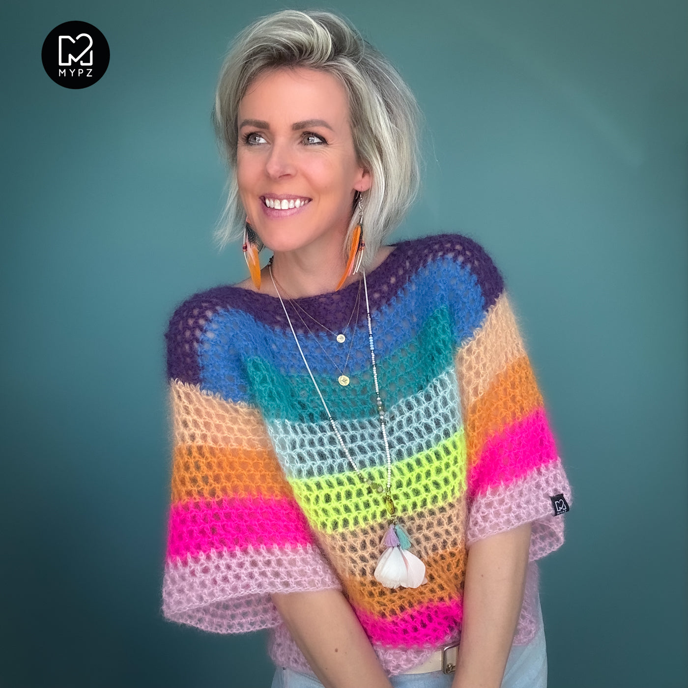 Haakpatroon – MYPZ gehaakte rainbow top (ENG-NL-DE)