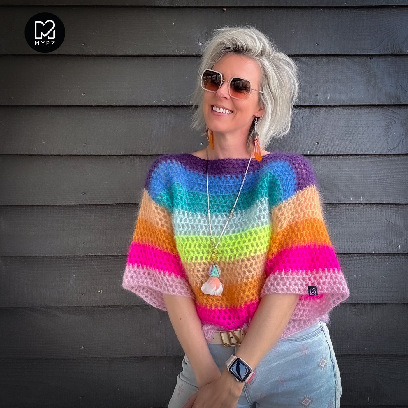 Haakpatroon – MYPZ gehaakte rainbow top (ENG-NL-DE)