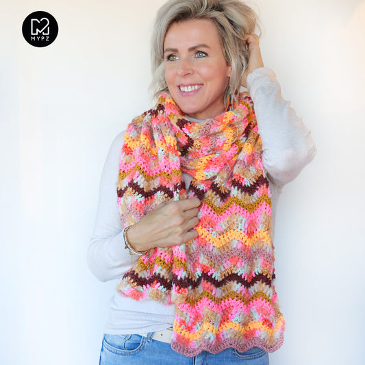 Haakpakket – MYPZ scarf Venice (ENG-NL)