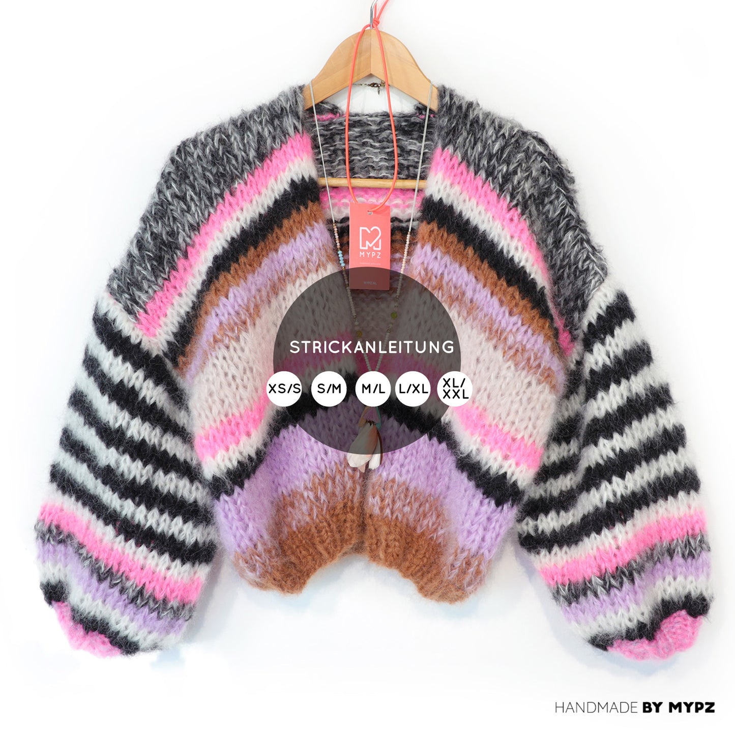 Breipatroon – Kort Chunky Mohair Vest Alex No.12 (ENG-NL-DE)