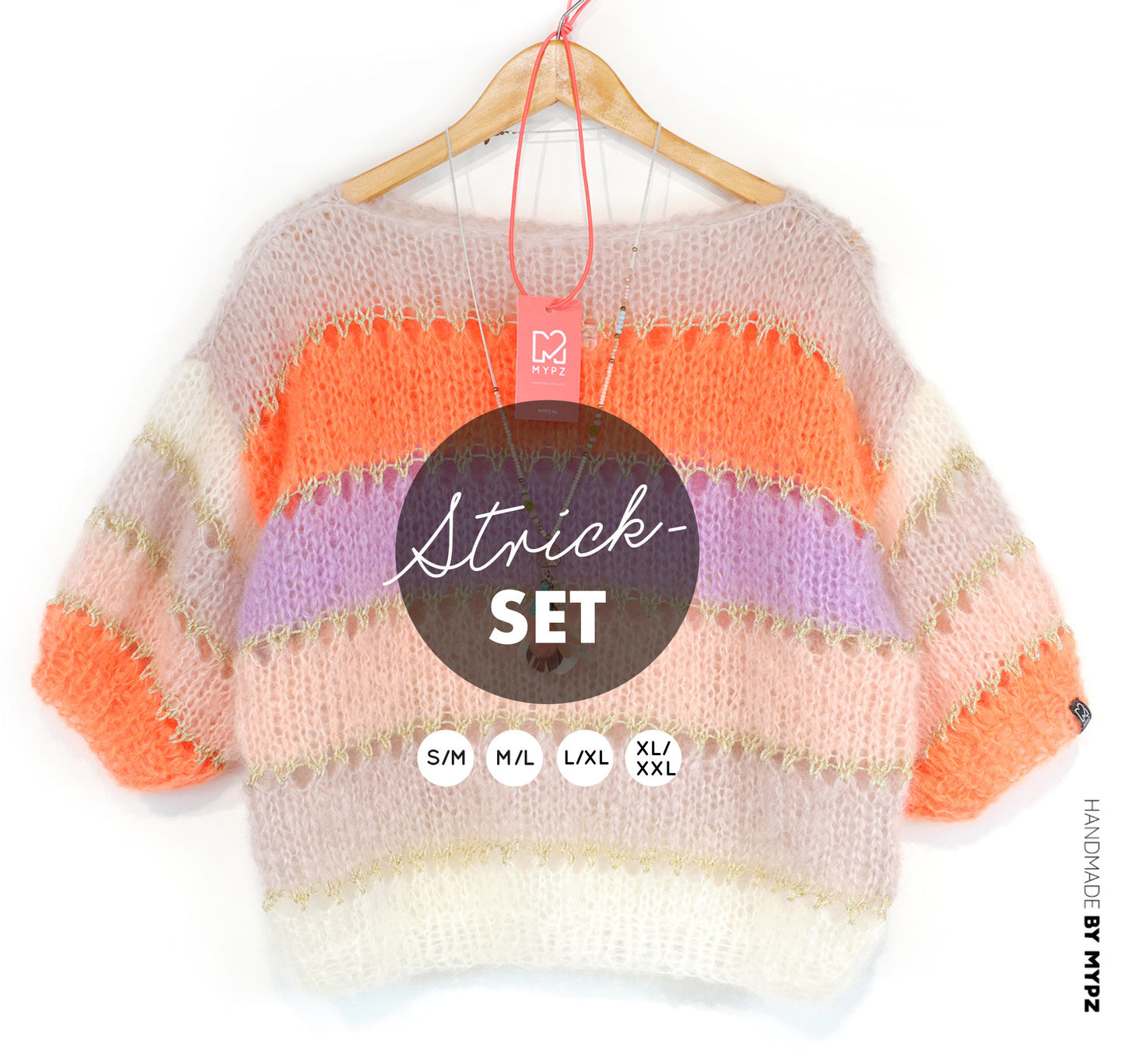 Breipakket – MYPZ Light Mohair top Orange No10 (ENG-NL-DE)