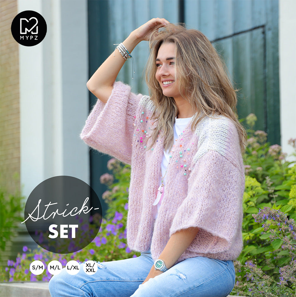 Breipakket – MYPZ Light Mohair cardigan Jewel no10 (ENG-NL)