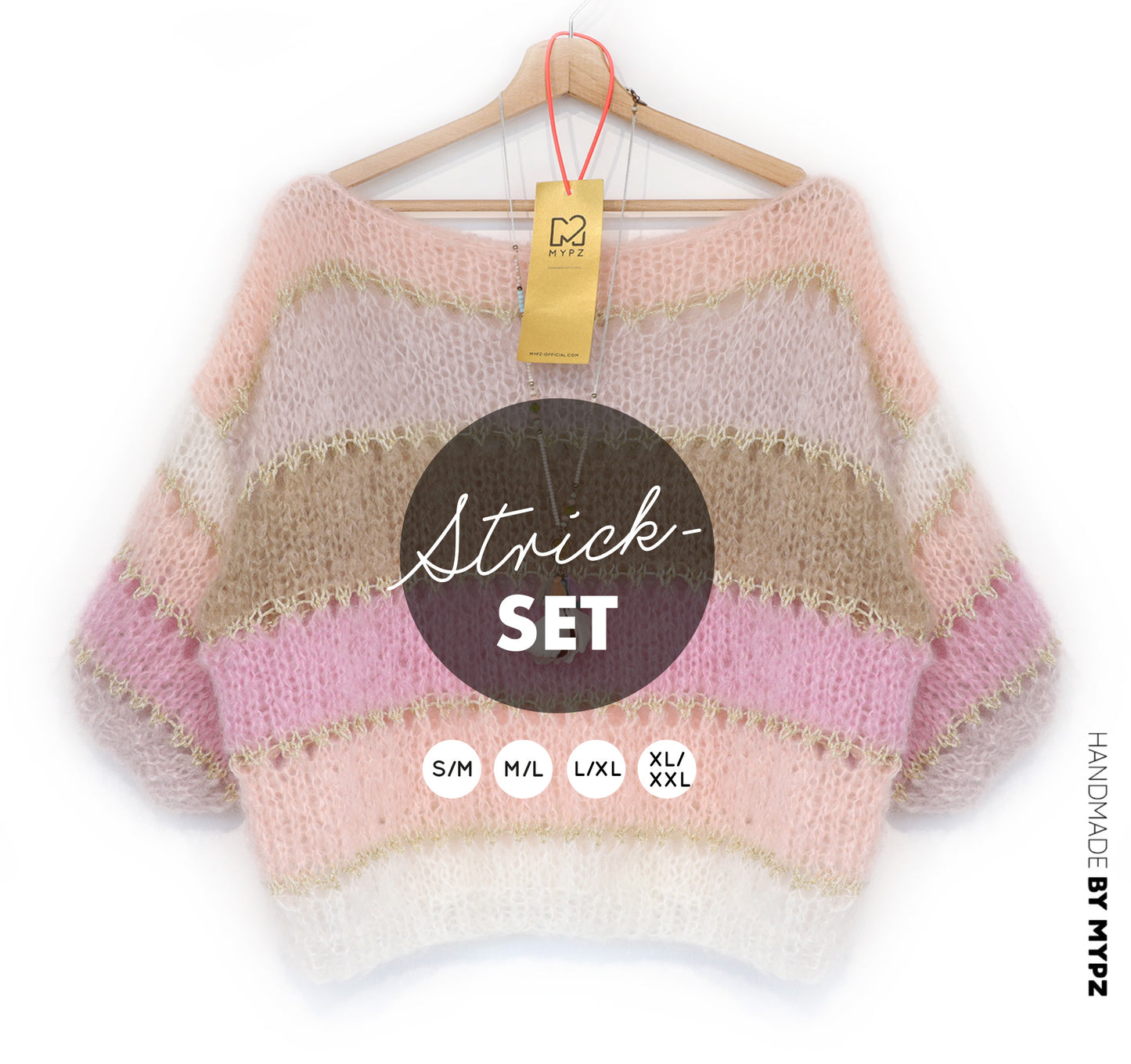Breipakket – MYPZ Light Mohair top Beige No10 (ENG-NL-DE)