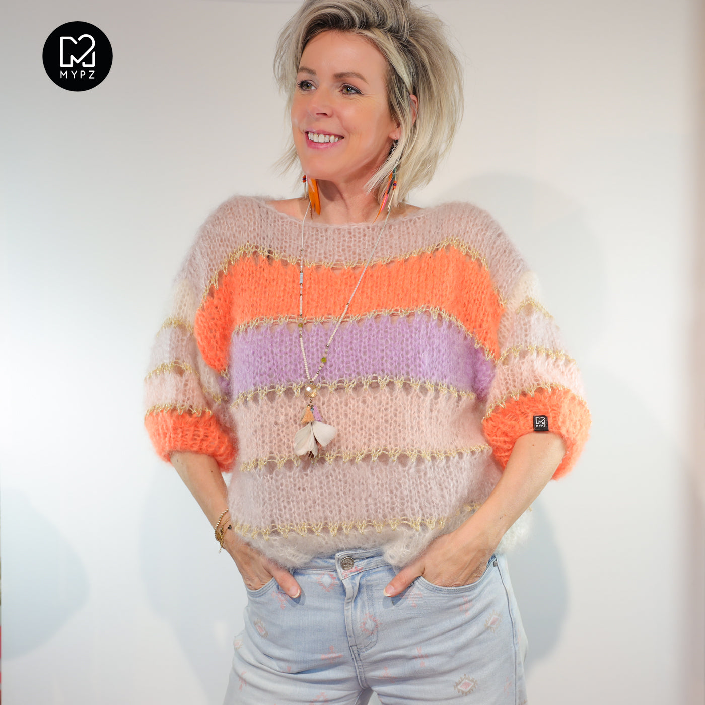 Breipakket – MYPZ Light Mohair top Orange No10 (ENG-NL-DE)