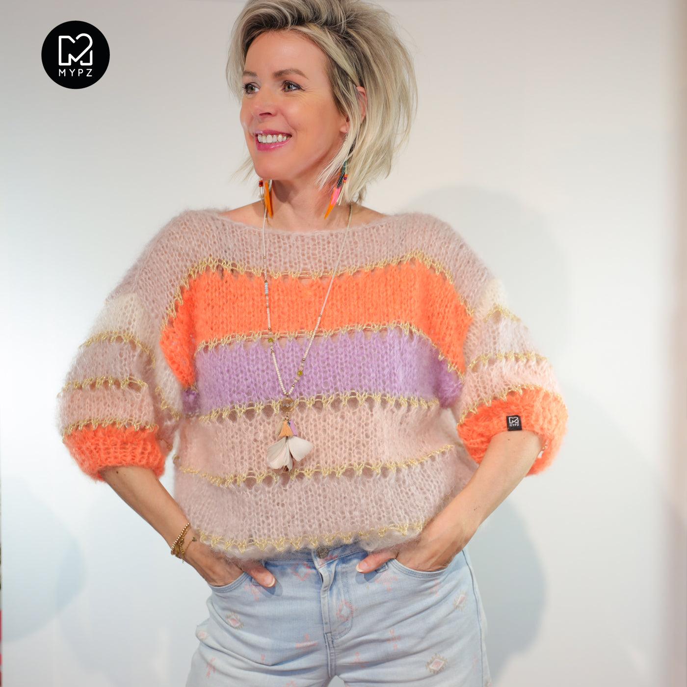 Breipakket – MYPZ Light Mohair top Orange No10 (ENG-NL-DE)