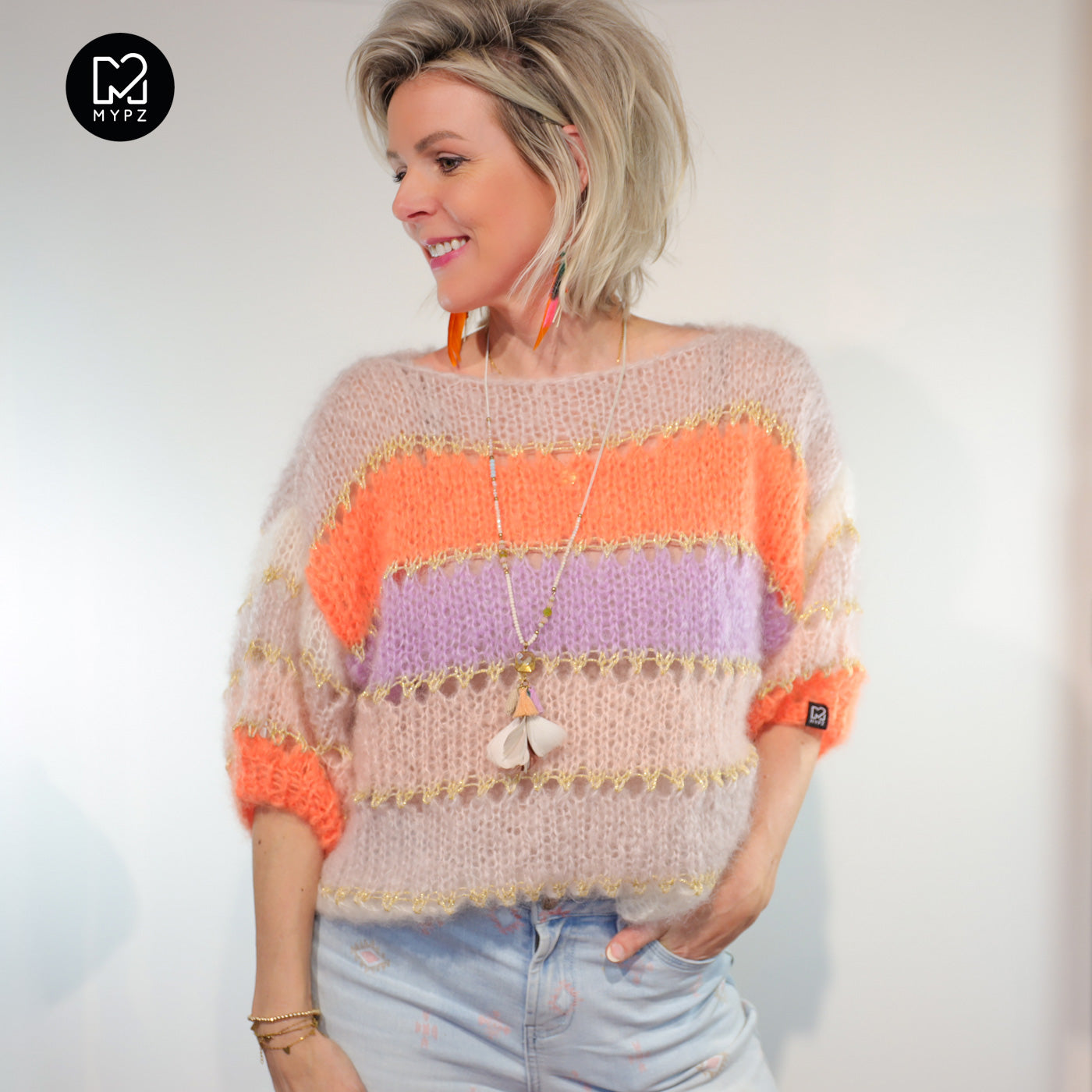 Breipakket – MYPZ Light Mohair top Orange No10 (ENG-NL-DE)