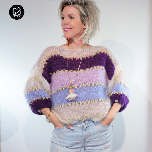 Breipakket – MYPZ Light Mohair top Purple No10 (ENG-NL-DE)