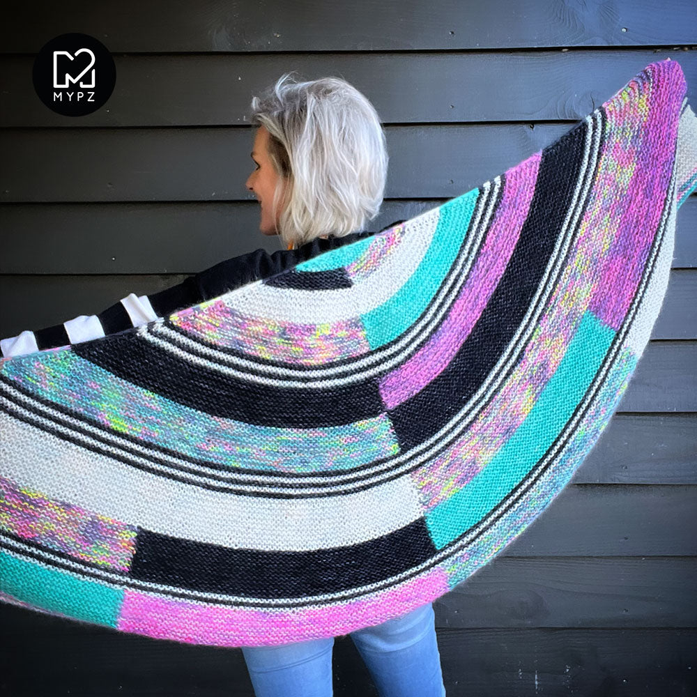 Breipatroon -Wings of Color omslagdoek No6 (ENG-NL)
