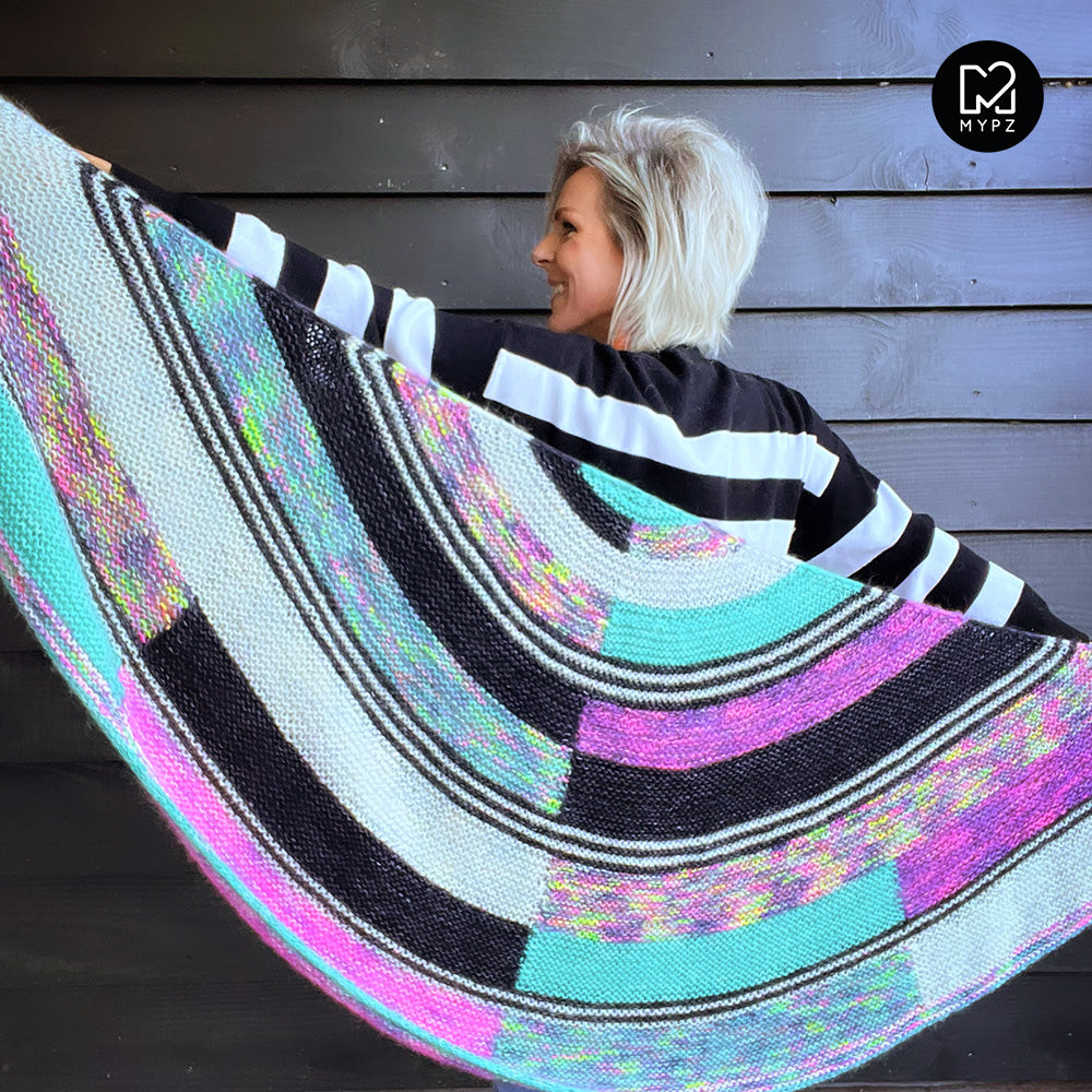 Breipatroon -Wings of Color omslagdoek No6 (ENG-NL)
