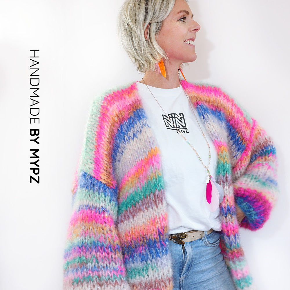 Breipakket – MYPZ Chunky Mohair vest Blue Elegance No.15 (ENG-NL)