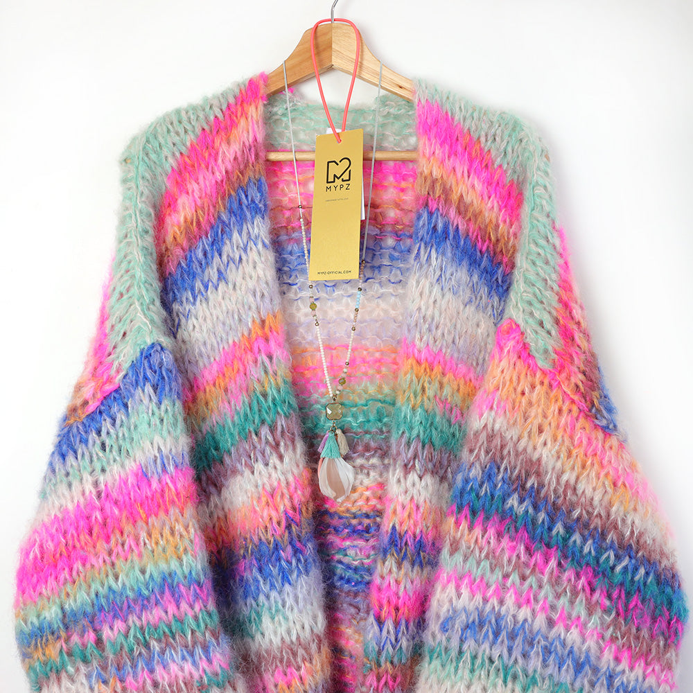 Breipakket – MYPZ Chunky Mohair vest Blue Elegance No.15 (ENG-NL)