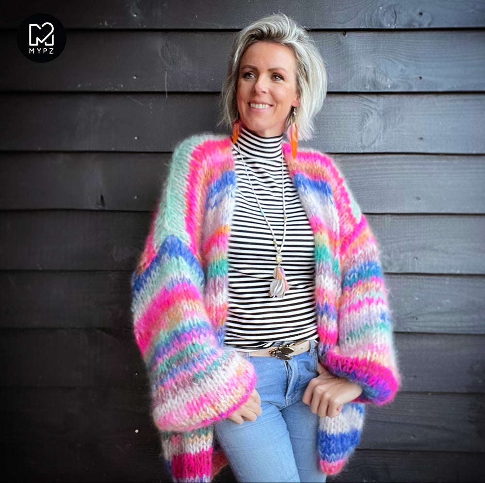 Breipakket – MYPZ Chunky Mohair vest Blue Elegance No.15 (ENG-NL)