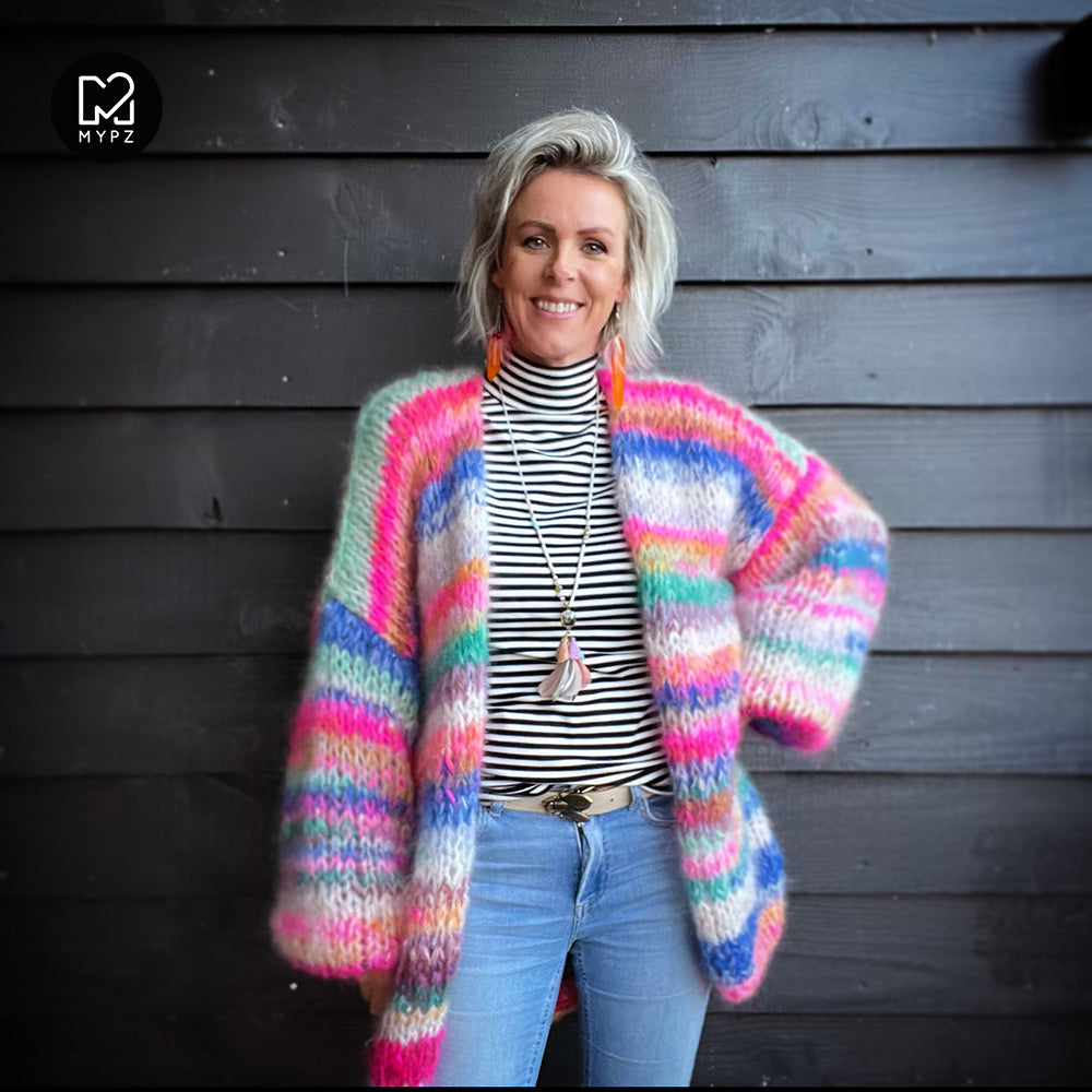 Breipakket – MYPZ Chunky Mohair vest Blue Elegance No.15 (ENG-NL)