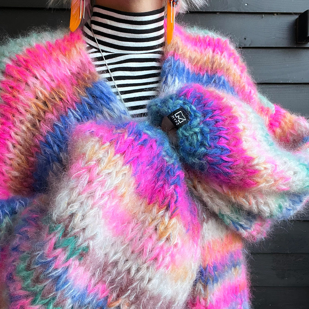 Breipakket – MYPZ Chunky Mohair vest Blue Elegance No.15 (ENG-NL)