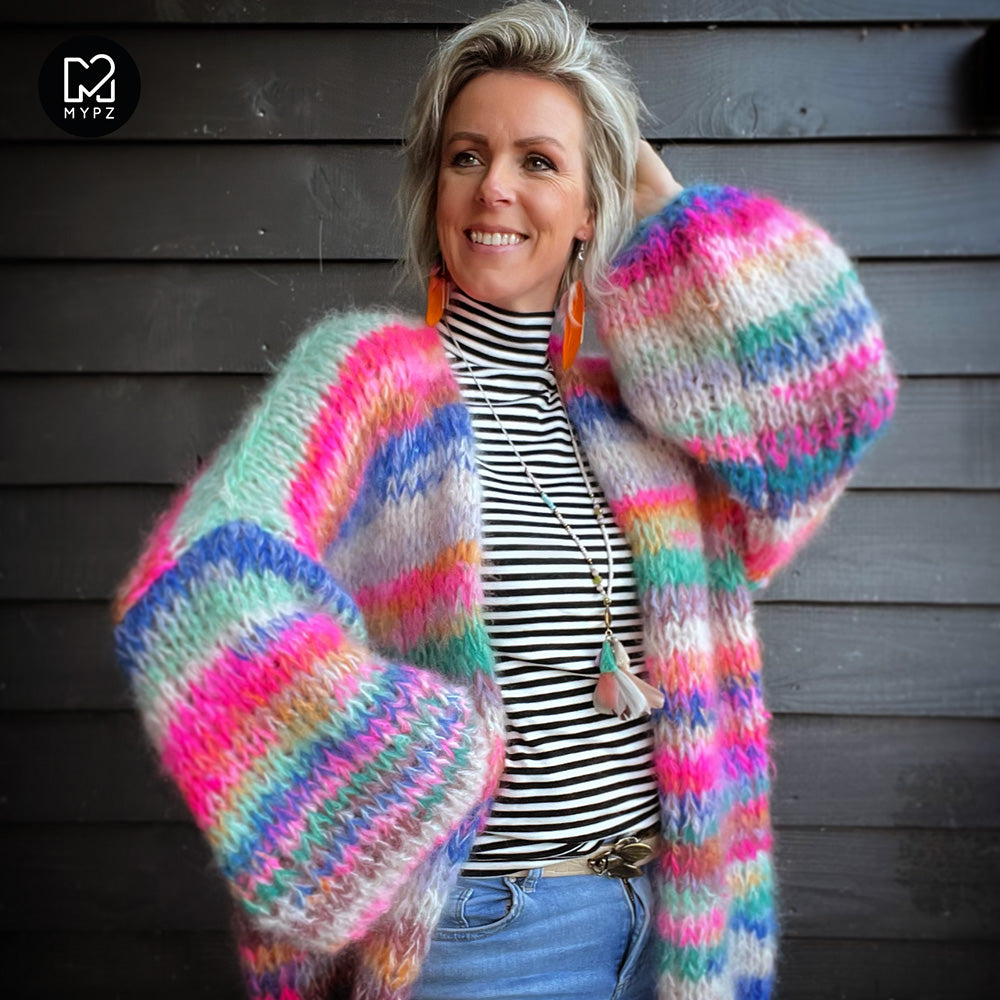 Breipakket – MYPZ Chunky Mohair vest Blue Elegance No.15 (ENG-NL)