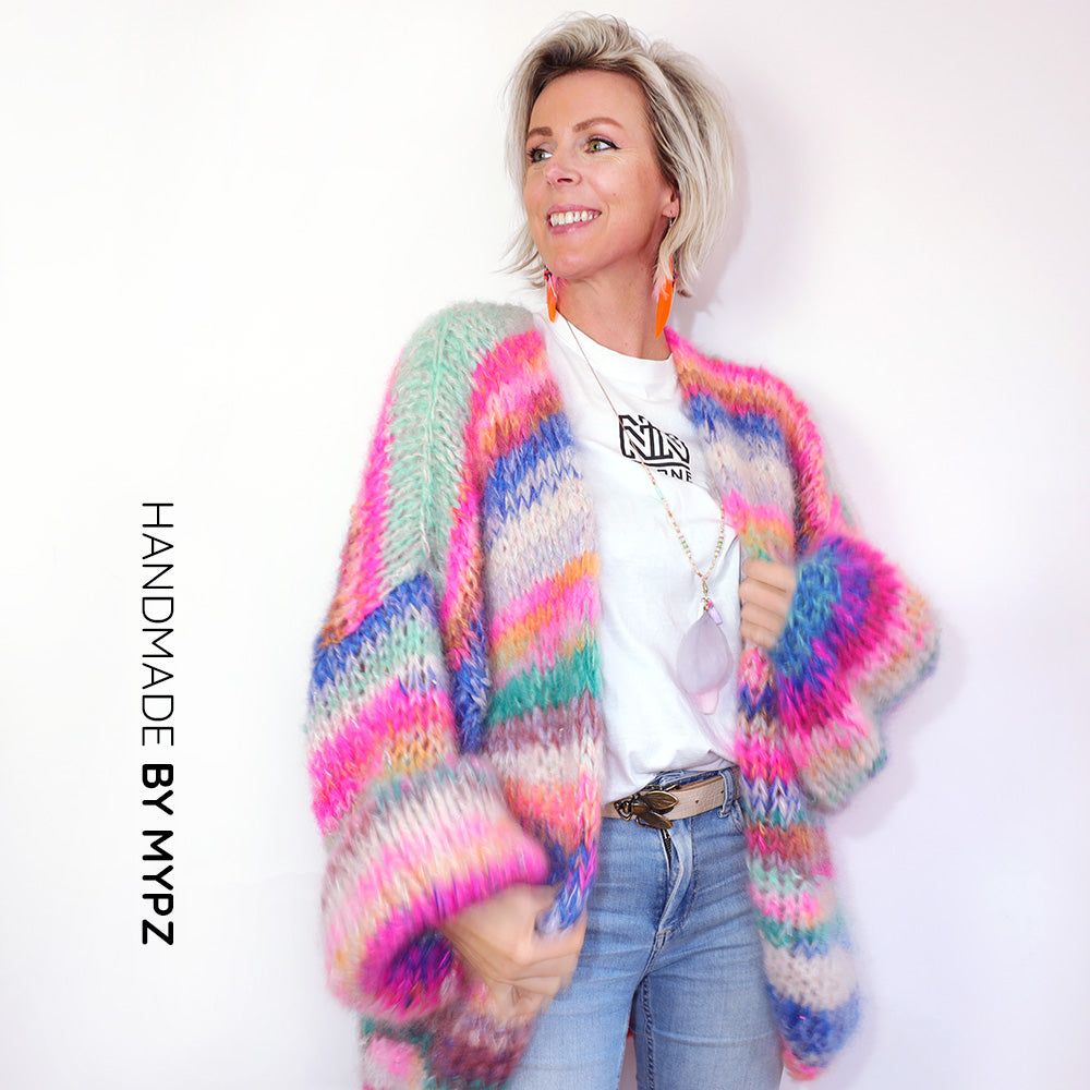Breipakket – MYPZ Chunky Mohair vest Blue Elegance No.15 (ENG-NL)