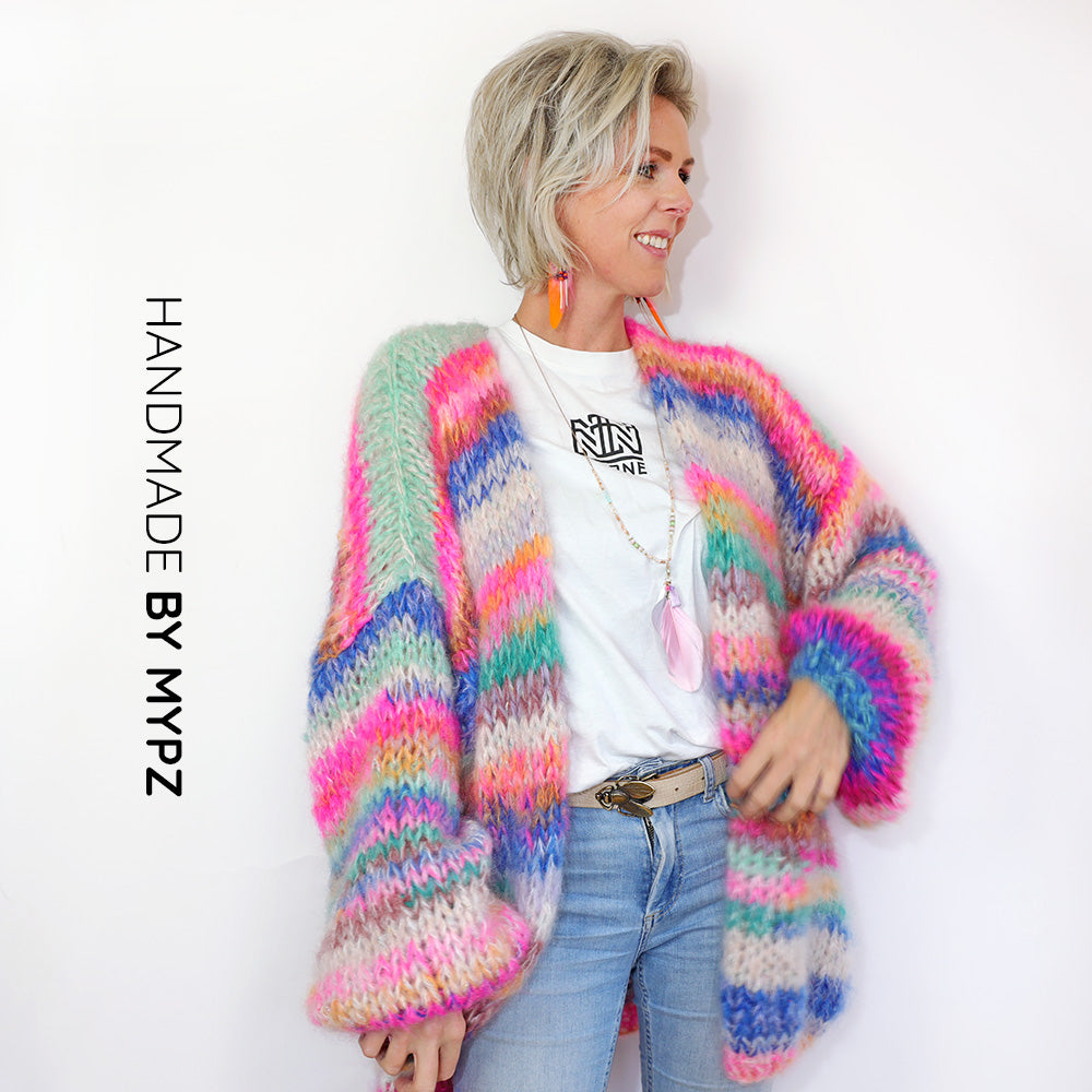 Breipakket – MYPZ Chunky Mohair vest Blue Elegance No.15 (ENG-NL)