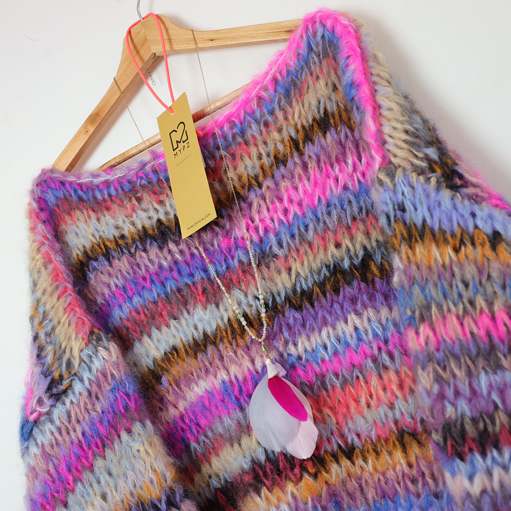 Breipakket – MYPZ Chunky Mohair Pullover Flirty No15 (ENG-NL)