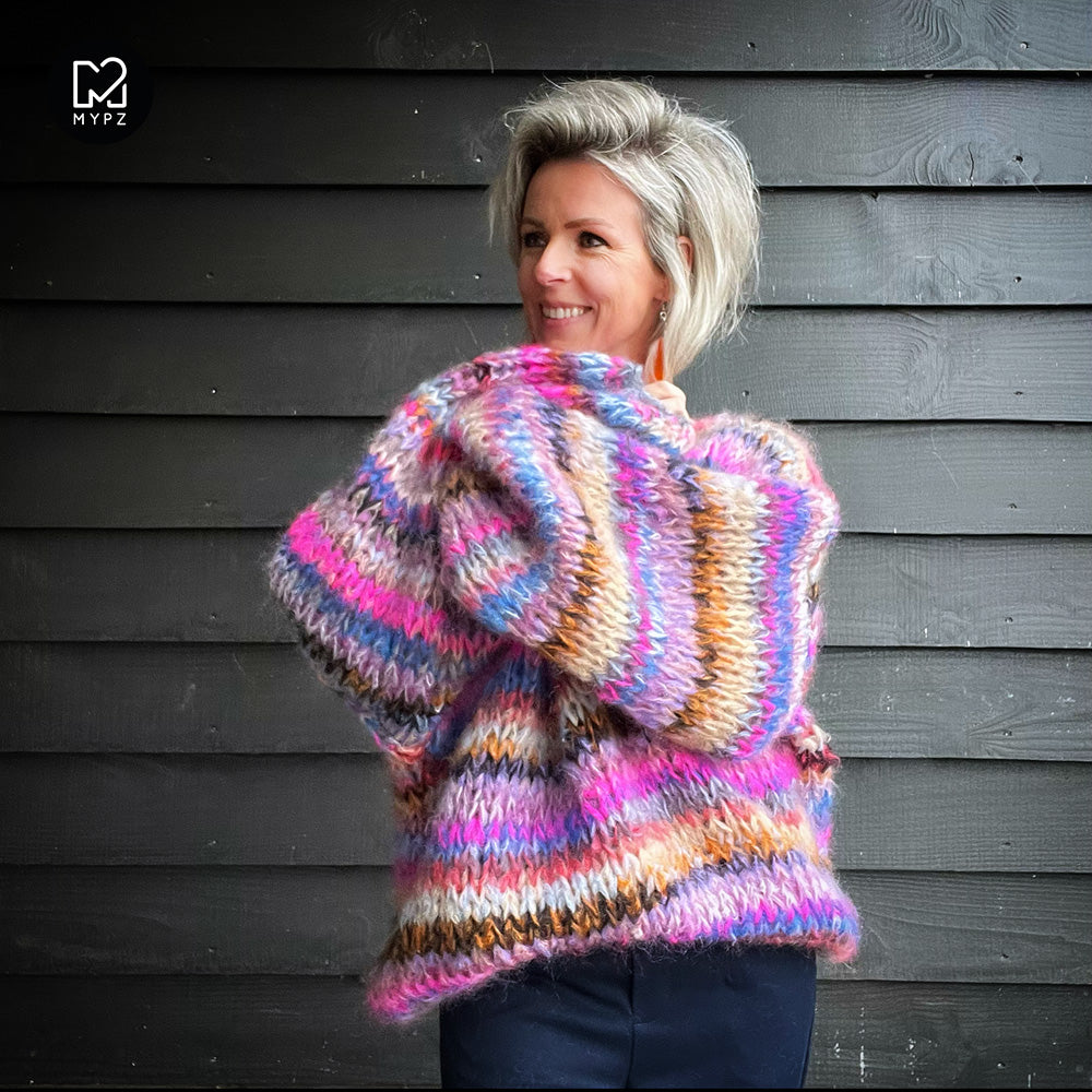 Breipakket – MYPZ Chunky Mohair Pullover Flirty No15 (ENG-NL)