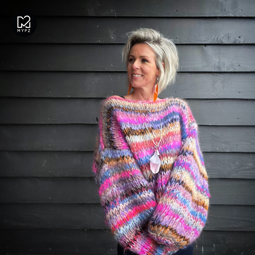 Breipakket – MYPZ Chunky Mohair Pullover Flirty No15 (ENG-NL)
